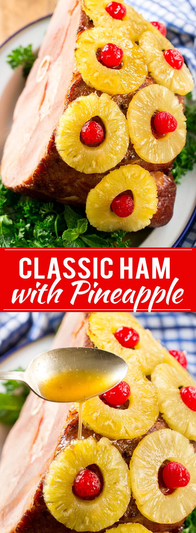 Ham with Pineapple and Cherries Recipe | Easter Ham | Christmas Ham | Holiday Ham | Pineapple Ham Recipe #ham #easter #christmas #thanksgiving #pineapple #dinner #dinneratthezoo