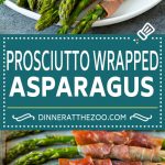 This prosciutto wrapped asparagus is fresh asparagus stalks flavored with savory prosciutto, then broiled to crispy perfection.