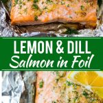 Salmon in Foil with Lemon and Dill Recipe | Foil Wrapped Salmon | Baked Salmon | Easy Salmon Recipe | Lemon and Dill Salmon