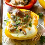 This recipe for Philly cheesesteak stuffed peppers is like the classic sandwich, but without all the carbs! An easy and filling meal that will please the whole family.
