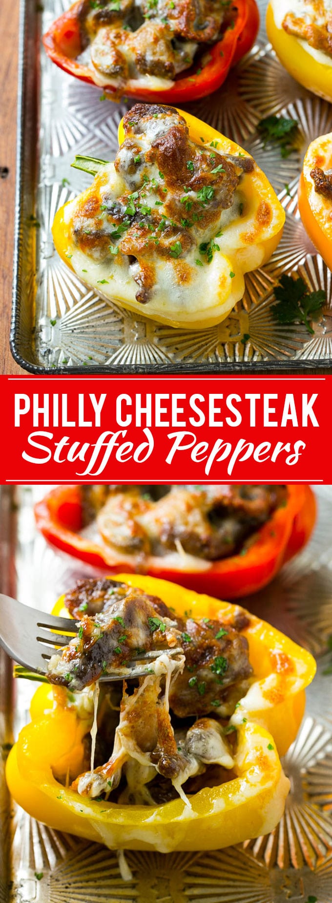 Philly Cheesesteak Stuffed Peppers Recipe | Easy Stuffed Peppers | Low Carb Stuffed Peppers #peppers #steak #cheese #mushrooms #lowcarb #keto #dinner #dinneratthezoo