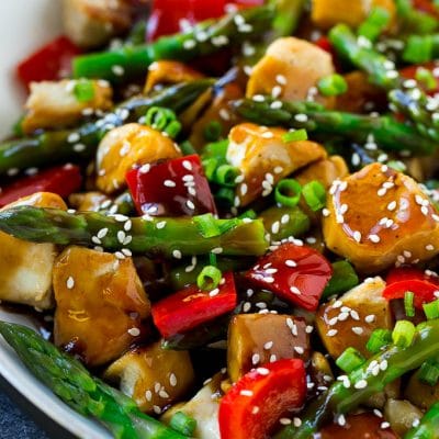 Teriyaki chicken stir fry is a healthy and easy dinner option.