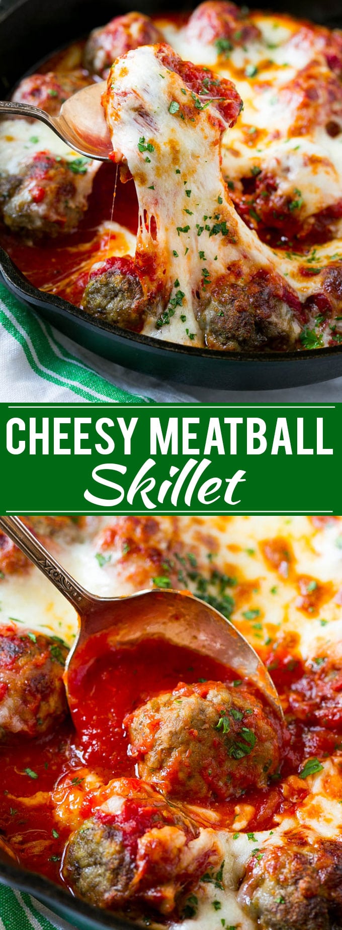 Cheesy Meatball Bake Recipe | Meatball Skillet | Italian Meatballs | Baked Meatball Recipe #meatballs #beef #cheese #dinner #dinneratthezoo