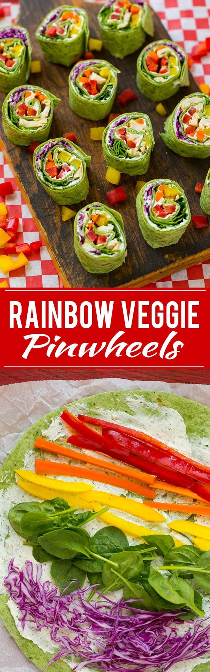 Rainbow Veggie Pinwheels Recipe | Veggie Pinwheels | Kids Lunch Recipe | Pinwheel Sandwich Recipe #pinwheels #wraps #sandwich #lunch #dinneratthezoo #veggie