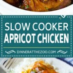 Slow Cooker Apricot Chicken - Dinner at the Zoo