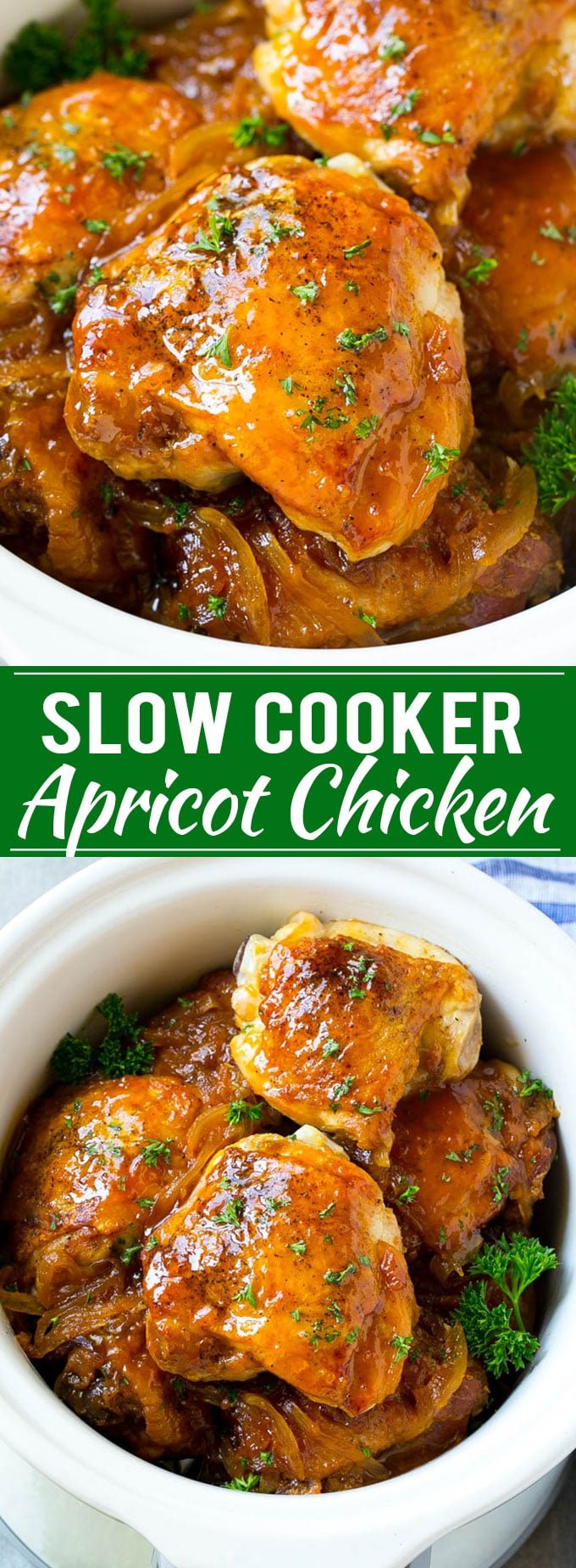 Slow Cooker Apricot Chicken - Dinner at the Zoo