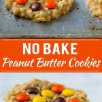 No Bake Peanut Butter Cookies Recipe | No Bake Cookies | Peanut Butter Cookies