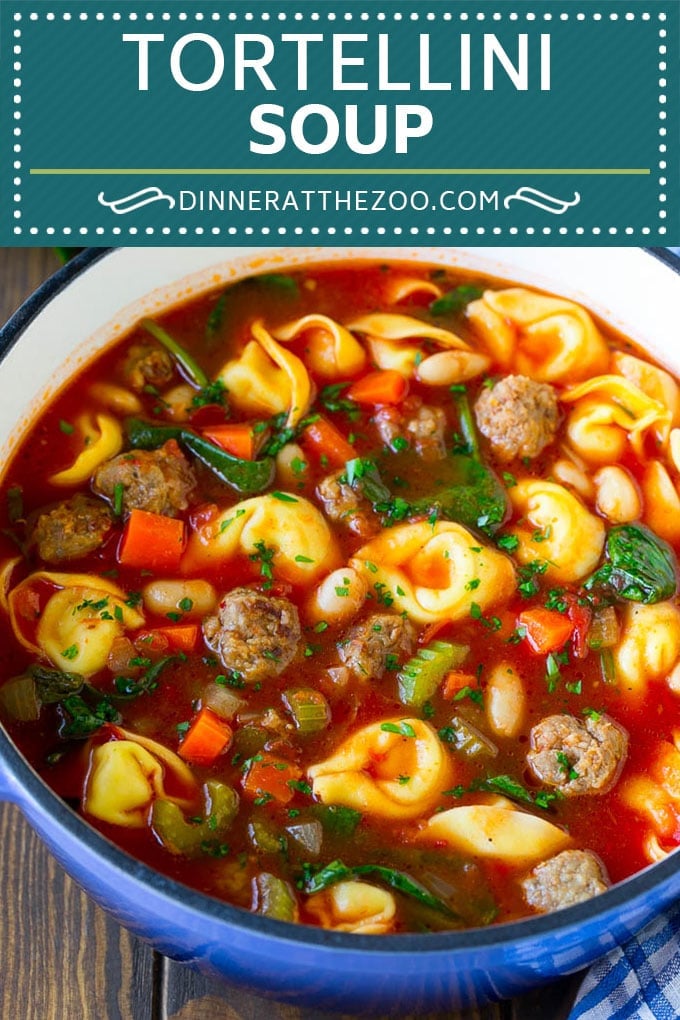 Tortellini Soup Recipe | Sausage Soup | Italian Soup #soup #sausage #pasta #tortellini #dinner #dinneratthezoo
