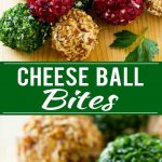 Cheese Ball Bites Recipe | Holiday Cheese Ball Recipe | Pecan Cheese Ball | Cranberry Cheese Ball | Mini Cheese Balls