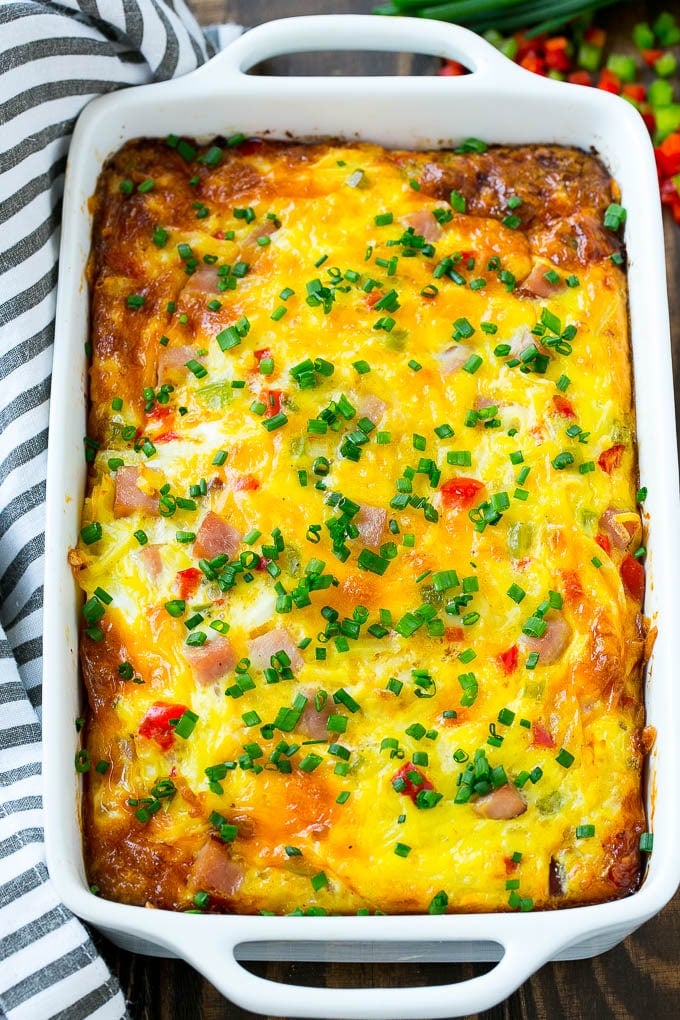 Overnight Egg And Hash Brown Casserole - Overnight Country Sausage and ...