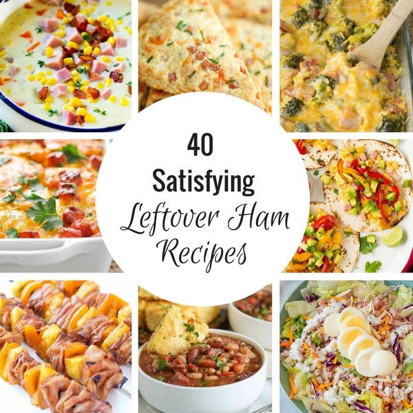 Leftover Ham Recipes including salad, soup and casseroles.