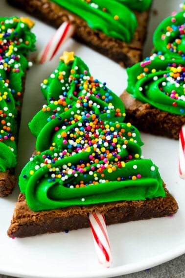 Christmas Tree Brownies