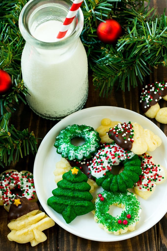 Cream Cheese Spritz Cookies - Dinner at the Zoo