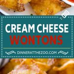 Cream Cheese Wontons Recipe | Cream Cheese Rangoon | Wonton Appetizer
