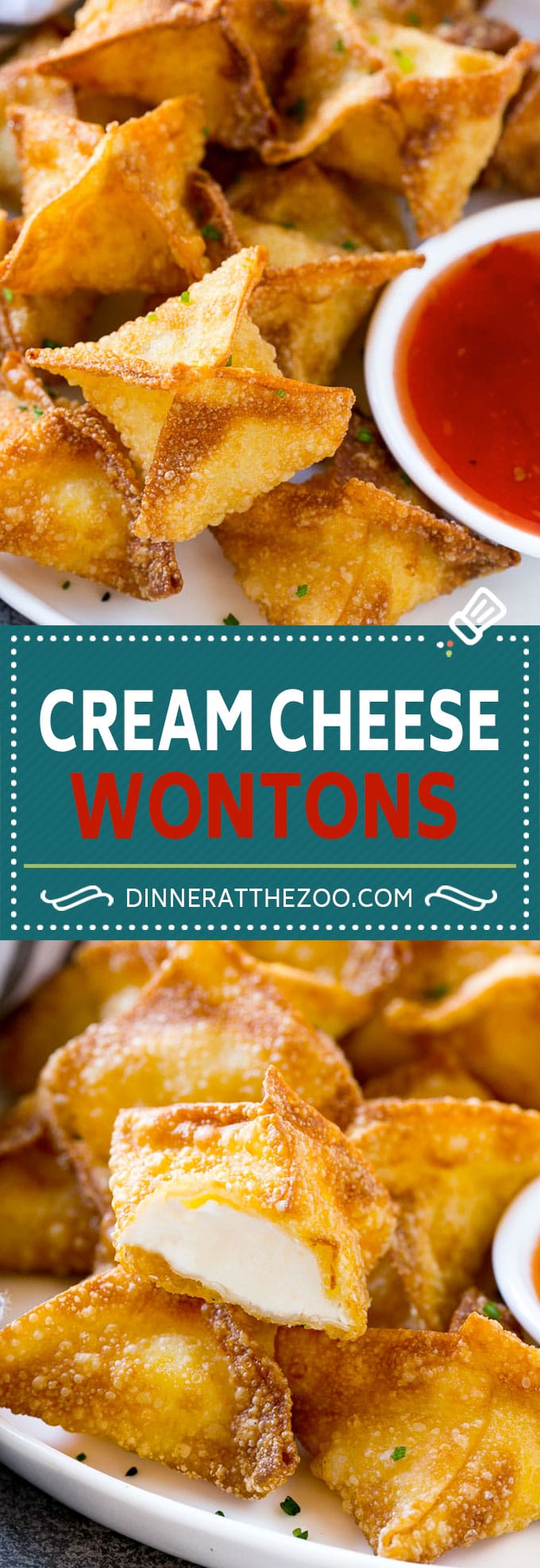 Cream Cheese Wontons Recipe | Cream Cheese Rangoon | Wonton Appetizer #creamcheese #cheese #wontons #appetizer #dinneratthezoo