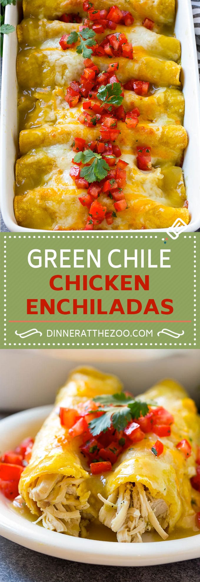 Green Chile Chicken Enchiladas Recipe | Green Enchiladas Recipe | Easy Enchiladas | Chicken Enchiladas | Chicken and Cheese Enchiladas #enchiladas #chicken #cheese #dinner #dinneratthezoo