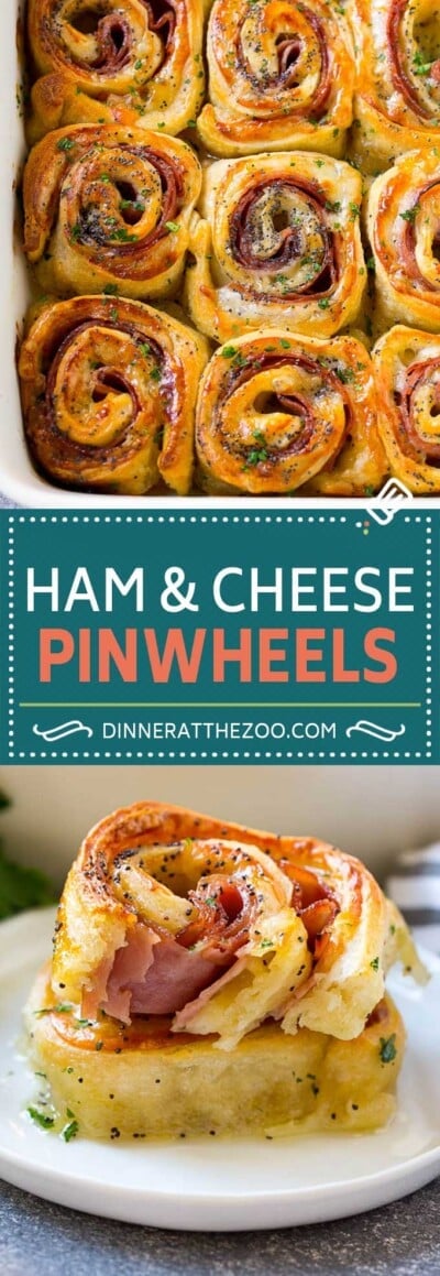 Ham and Cheese Pinwheels - Dinner at the Zoo