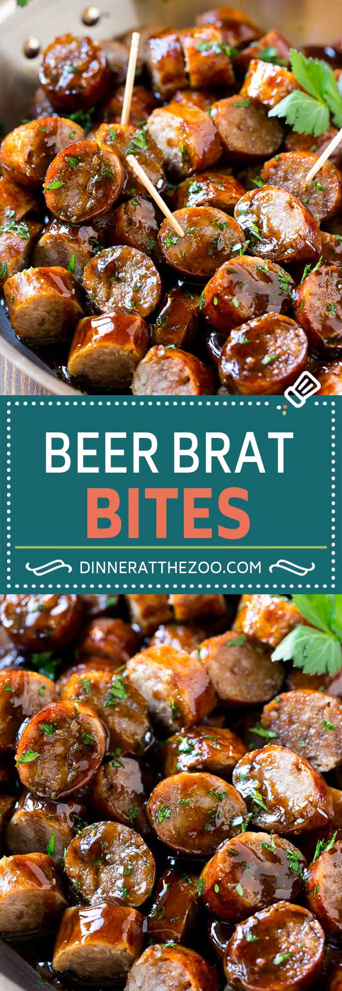 Beer Brat Bites Recipe | Sausage Appetizer | Bratwurst Recipe #sausage #bratwurst #appetizer #beer #dinneratthezoo