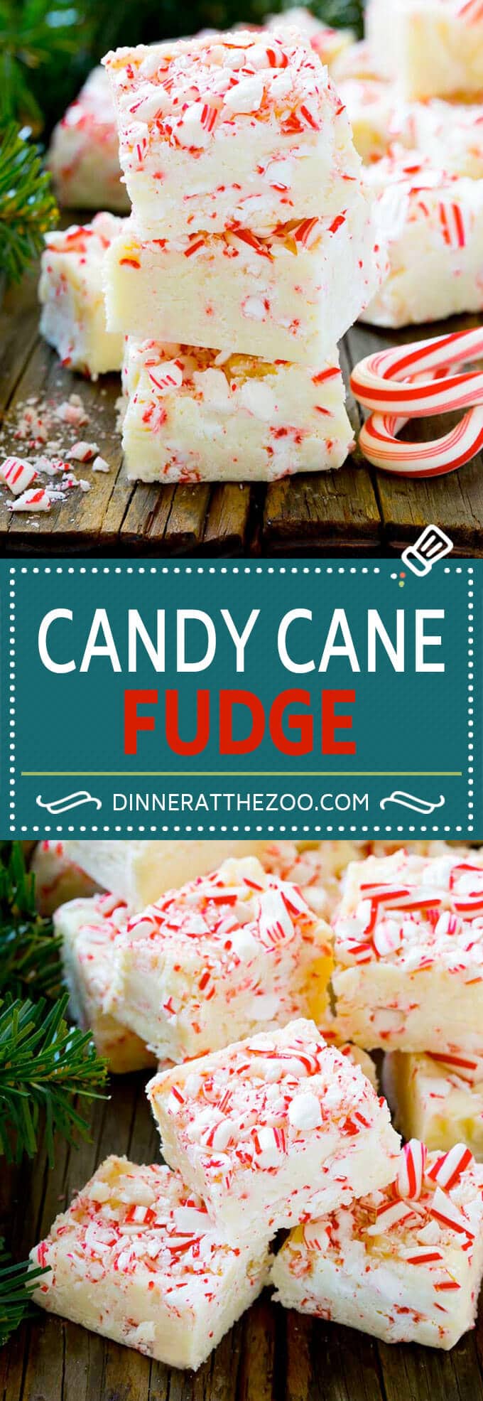 Candy Cane Fudge | Christmas Fudge | Peppermint Fudge | Christmas Candy