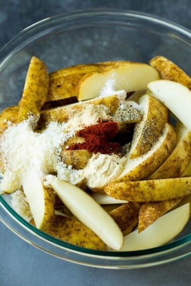 Baked Potato Wedges - Dinner at the Zoo