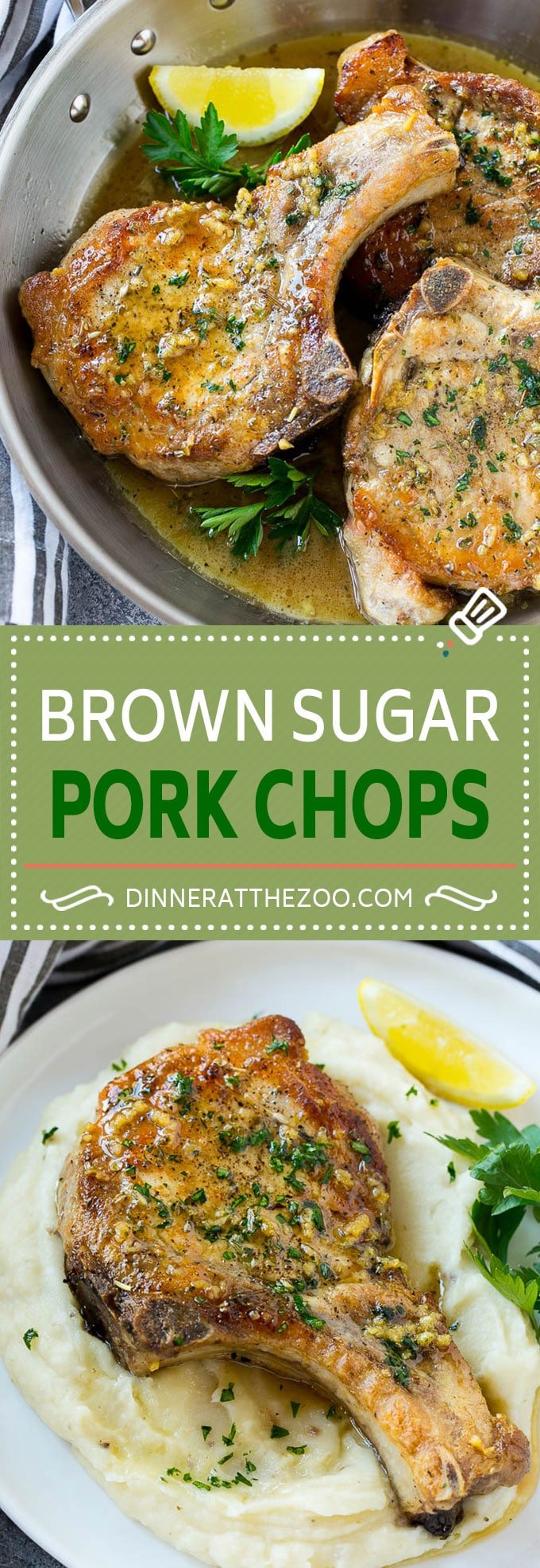 Brown Sugar Pork Chops - Dinner at the Zoo