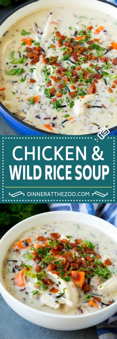 Chicken and Wild Rice Soup - Dinner at the Zoo