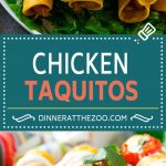 These chicken taquitos are stuffed with seasoned shredded chicken and cheese, then baked or fried to crispy perfection.