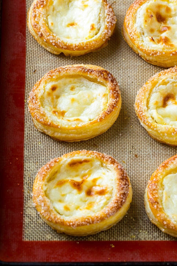 Baked cream cheese danishes.