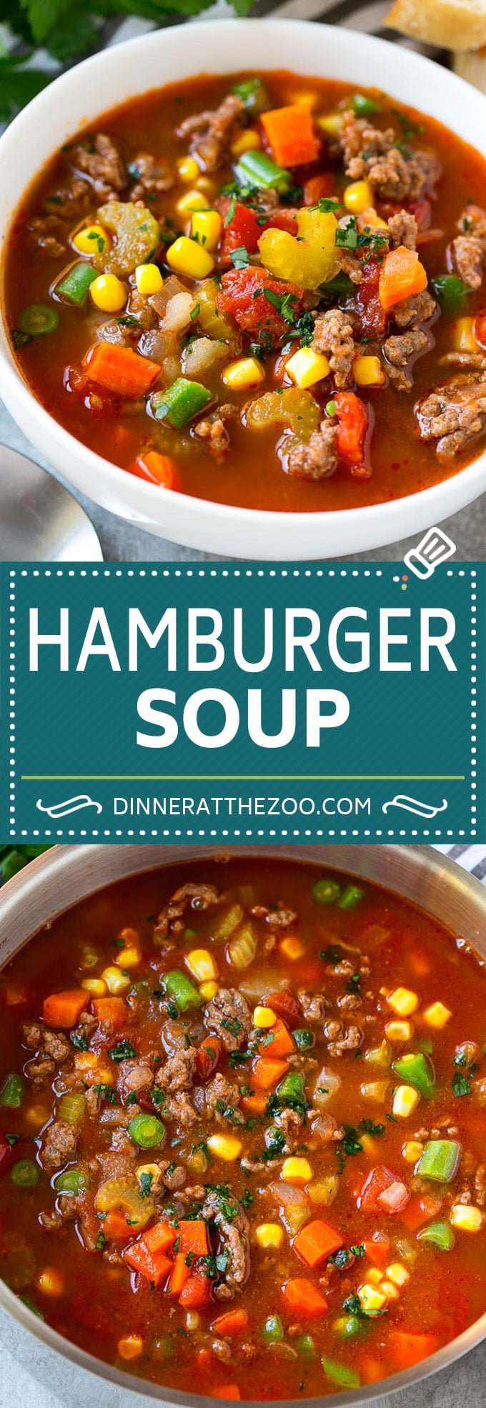 Hamburger Soup Recipe | Hamburger Stew | Ground Beef Soup #hamburger #soup #groundbeef #stew #dinner #dinneratthezoo