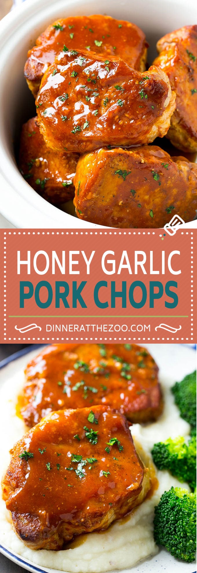 Honey Garlic Pork Chops (Slow Cooker) - Dinner at the Zoo