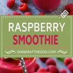 Raspberry Smoothie Recipe | Raspberry Banana Smoothie | Healthy Smoothie | Berry Smoothie | Greek Yogurt Smoothie