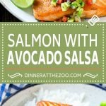 Salmon with Avocado Salsa Recipe | Seared Salmon Recipe | Healthy Salmon Recipe