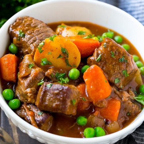 Slow Cooker Beef Stew - Dinner at the Zoo
