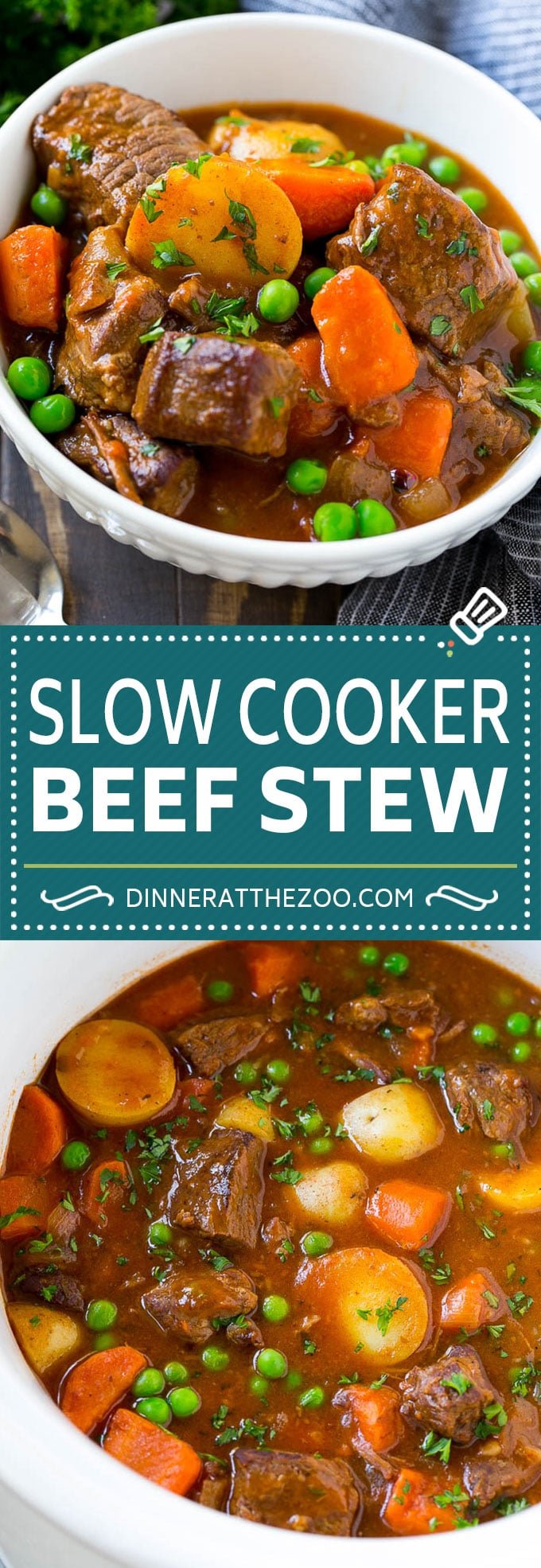 Slow Cooker Beef Stew Recipe | Crockpot Beef Stew #stew #soup #beef #slowcooker #crockpot #dinner #dinneratthezoo