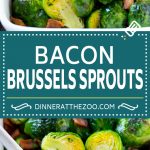 These bacon roasted brussels sprouts are crispy on the outside, soft on the inside and full of smoky flavor.