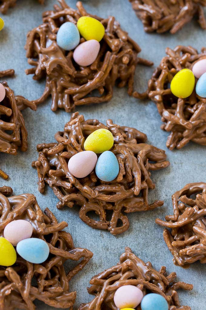 Birds Nest Cookies - Dinner at the Zoo