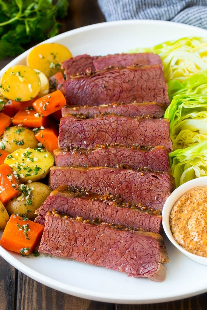 Slow Cooker Corned Beef and Cabbage - Dinner at the Zoo