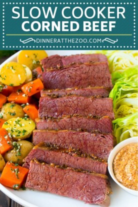 Slow Cooker Corned Beef and Cabbage - Dinner at the Zoo