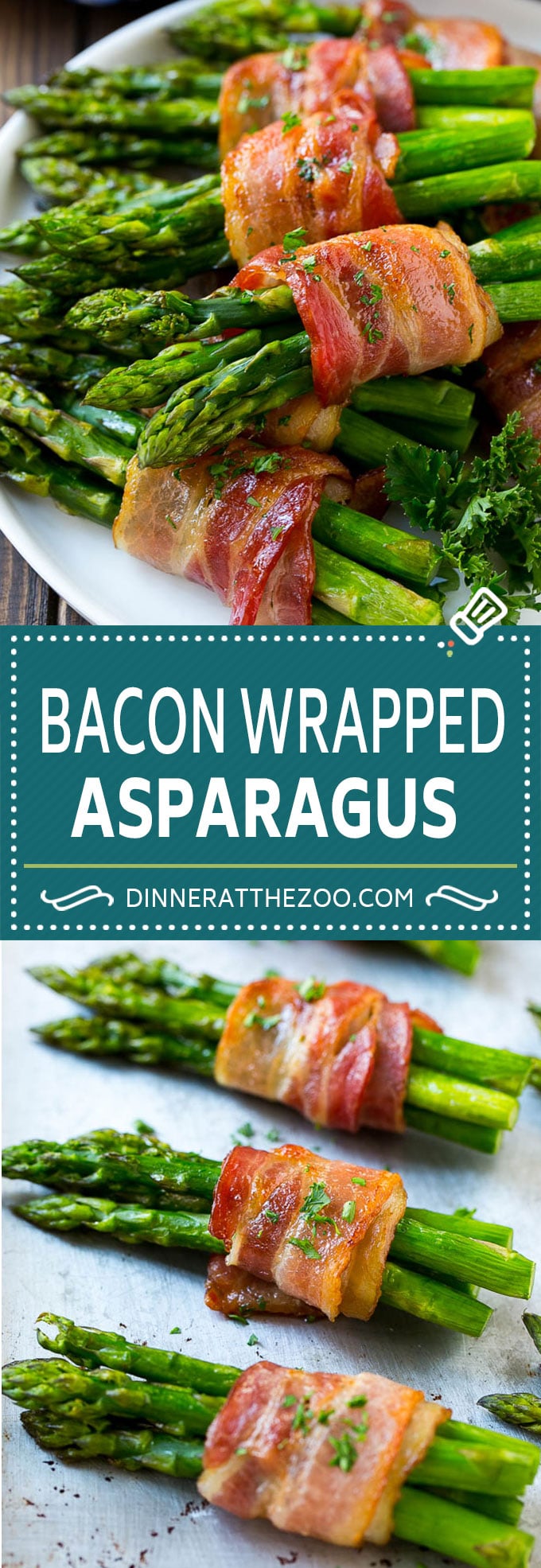 Bacon Wrapped Asparagus Recipe | Roasted Asparagus | Asparagus Side Dish #asparagus #bacon #sidedish #dinner #dinneratthezoo