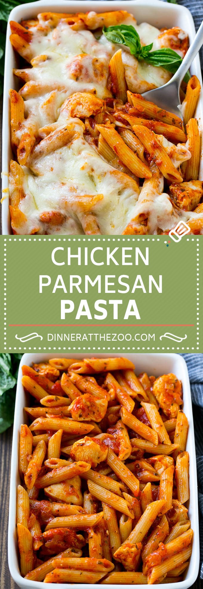 Chicken Parmesan Pasta Recipe | Baked Pasta Recipe | Chicken Pasta Recipe #pasta #chicken #cheese #dinner #comfortfood #dinneratthezoo