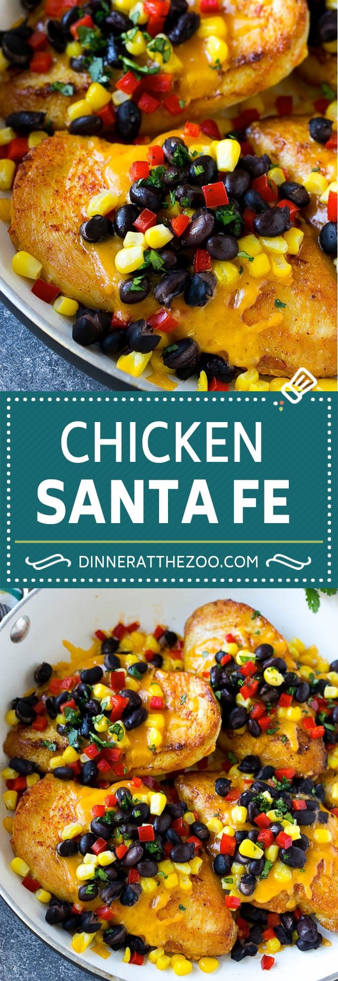 Chicken Santa Fe Recipe | Mexican Chicken | Santa Fe Chicken | Easy Chicken Recipe #chicken #glutenfree #beans #cheese #dinneratthezoo
