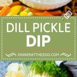 Dill Pickle Dip Recipe | Pickle Dip | Cream Cheese Dip | Pickle Appetizer