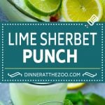Lime Sherbet Punch | Party Punch Recipe | Sherbet Punch Recipe | Limeade Recipe