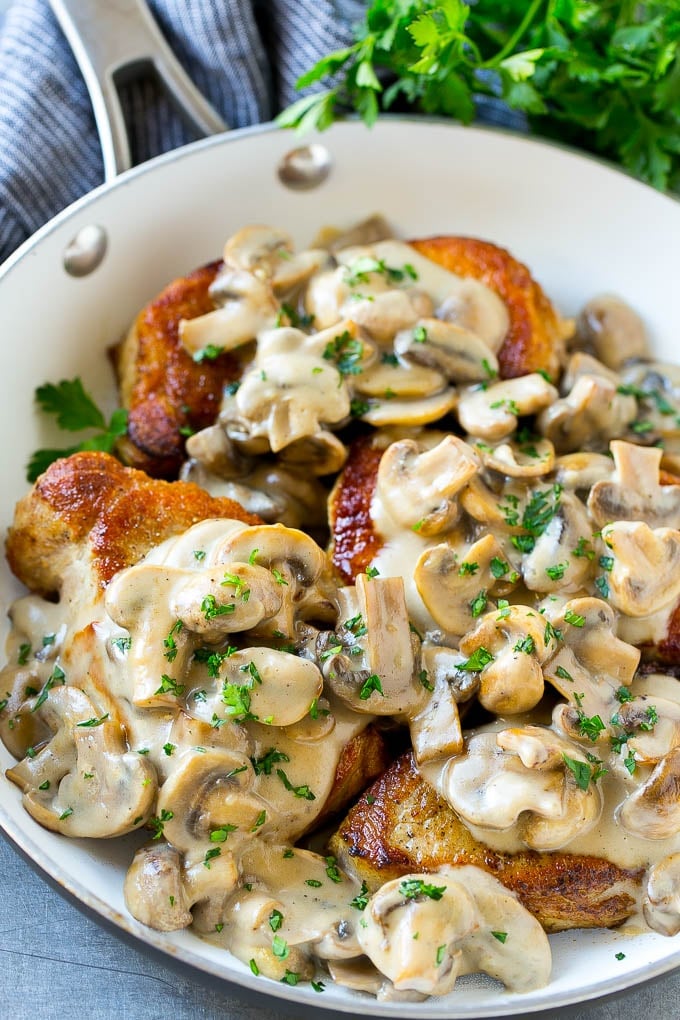 Mushroom Pork Chops Dinner At The Zoo