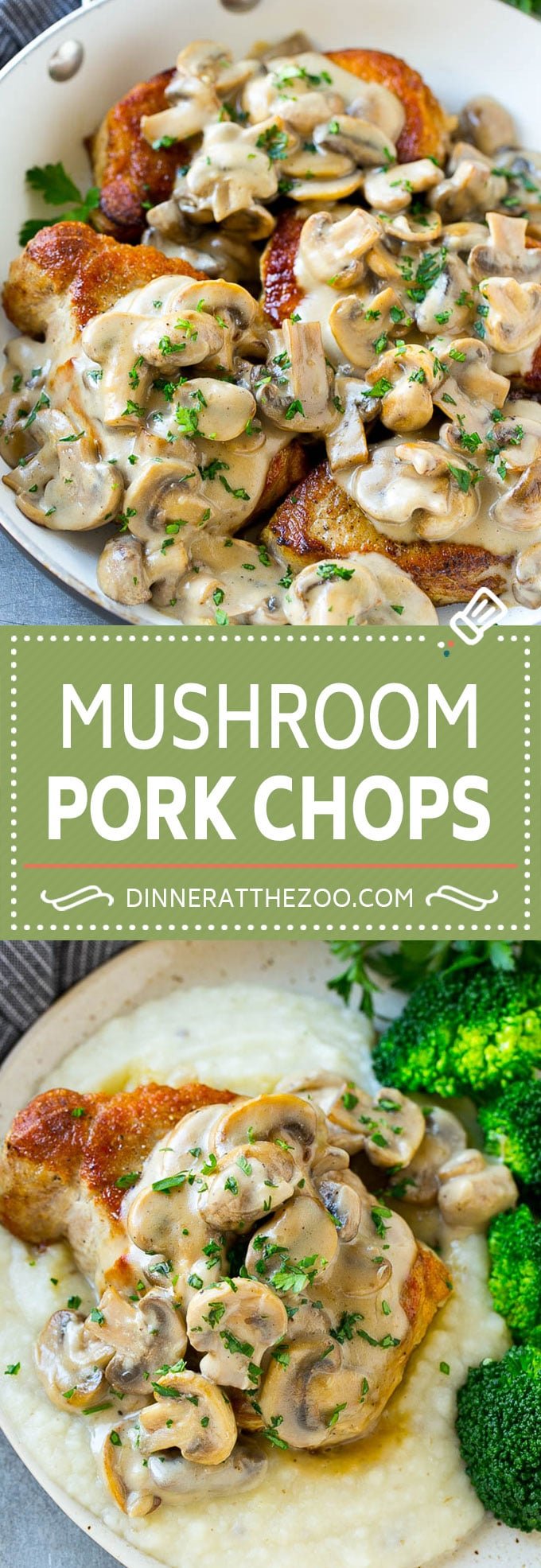 Mushroom Pork Chops Recipe | Boneless Pork Chop Recipe | Pork Chops with Mushroom Sauce #pork #porkchops #mushrooms #dinner #dinneratthezoo