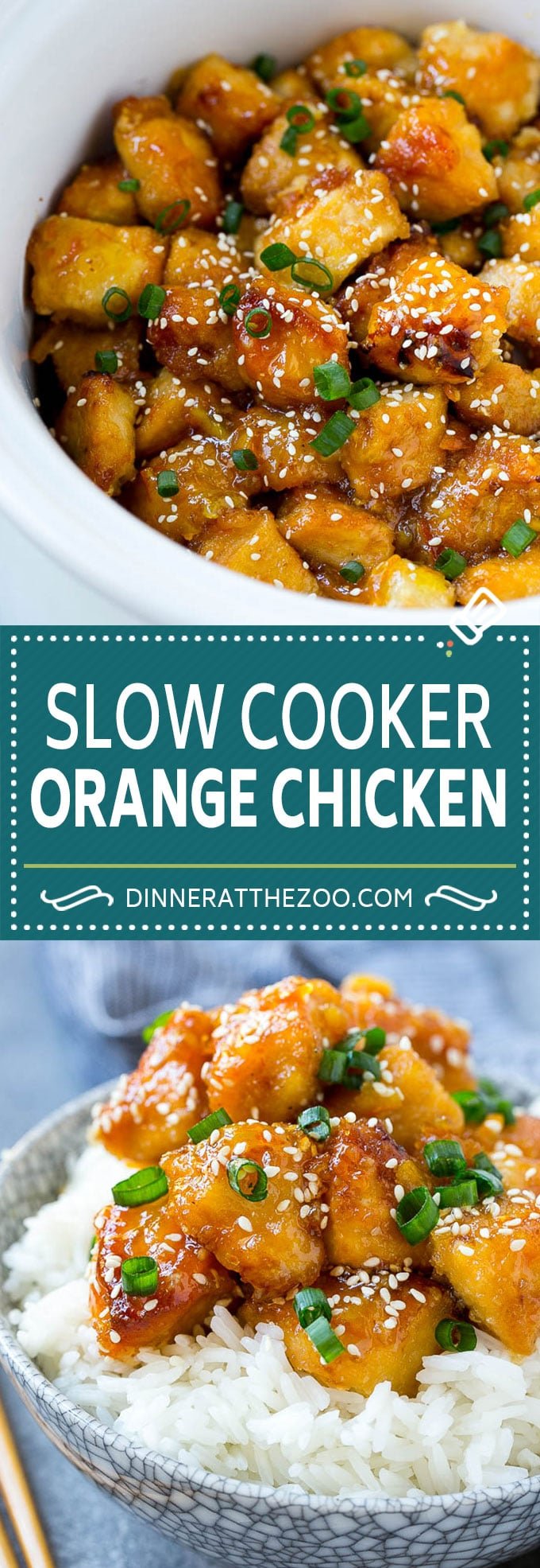 Slow Cooker Orange Chicken Recipe | Copycat Orange Chicken | Crock Pot Orange Chicken | Slow Cooker Chicken Recipe #orange #chicken #orangechicken #slowcooker #crockpot #dinner #dinneratthezoo