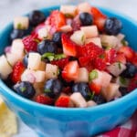 An image of a bowl of fruit salsa.