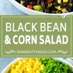 Black Bean and Corn Salad Recipe | Mexican Salad | Black Bean Salad | Bean Salad #salad #beans #corn #mexicanfood #dinneratthezoo