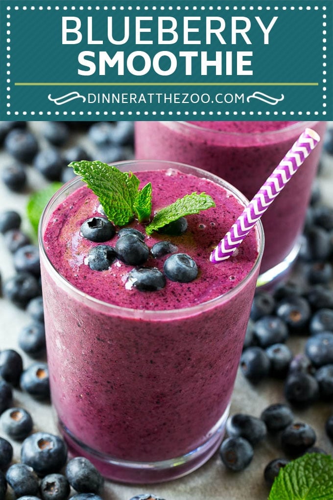 Blueberry Smoothie Recipe | Healthy Blueberry Smoothie | Smoothie Recipe #blueberry #smoothie #drink #dinneratthezoo