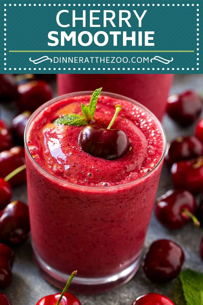 Cherry Smoothie Recipe | Healthy Smoothie | Easy Smoothie #cherry #smoothie #drink #dinneratthezoo
